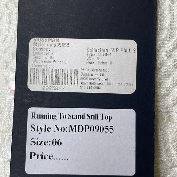 Mossman Sleeveless Crop Top Sz 6 - Picture 7 of 7